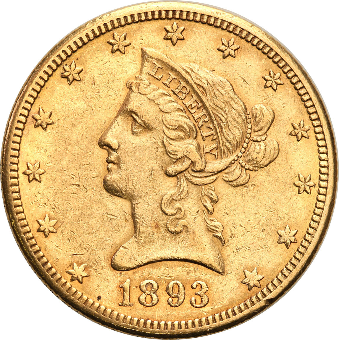 USA 10 dolarów 1893 O, Nowy Orlean - RZADKIE